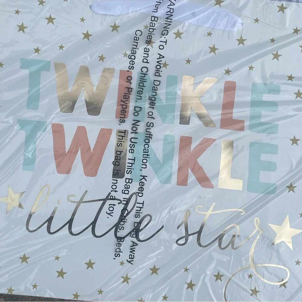 Spritz Re-Useable Twinkle Twinkle Little Star Gift Bags, Set‎ of 4, NIP